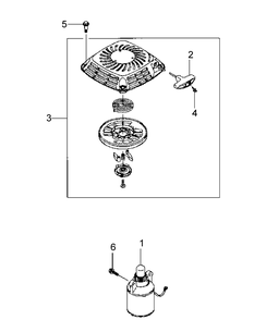 Kawasaki Fj180v-As05 Starter Diagram and Parts List for 56A443TH (750-XP)(2011) Cub Cadet Lawn Mower